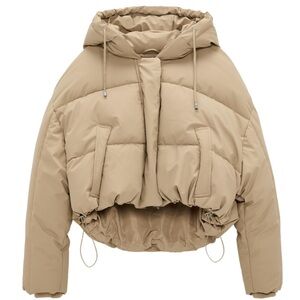 Zara Elastic Trim Padded Puffer Jacket  3427/712/704  size M